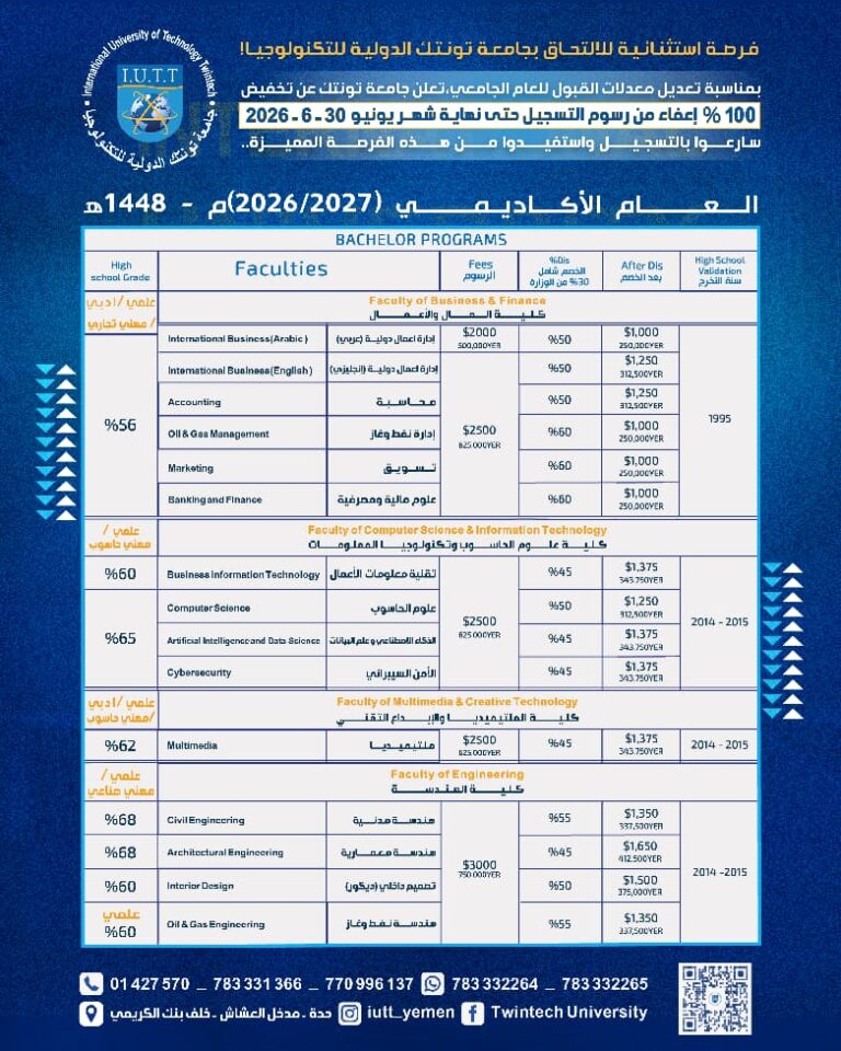 iutt-100-percent-registration-fee-waiver-admission-adjustments-2026